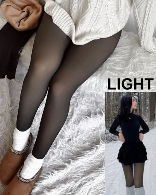 LilySure Warm Fleece Tights Slim Fit Tummy Control For Every Skin Tone
