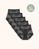 Women's High-Waist No Show Basic Mesh Panties