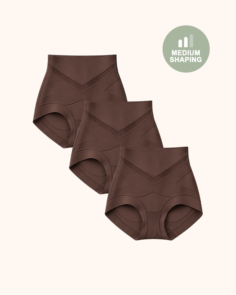 V-Shaped Tummy-Control Sculpting Briefs Multipack