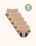 Bragas Período Antifugas Control de Olores Ultra Absorbentes Para Mujeres Paquete de 5