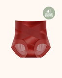 Silky High-Waisted Cross Front Tummy Control Shaping Panties