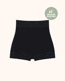 Shorts moldeadores cómodos de encaje con control de abdomen y realce de glúteos