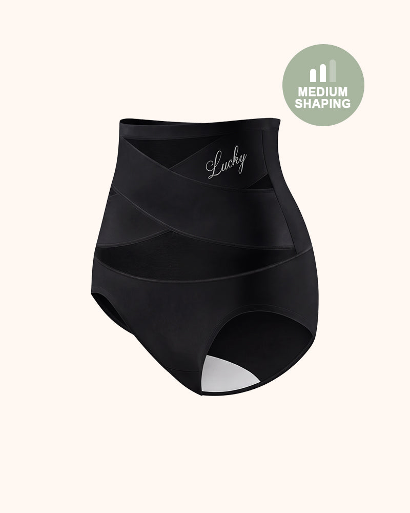 Braguitas moldeadoras sin costuras de talle alto con control de abdomen Lucky (paquete de 5)