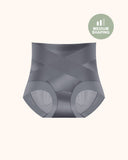 Silky High-Waisted Cross Front Tummy Control Shaping Panties