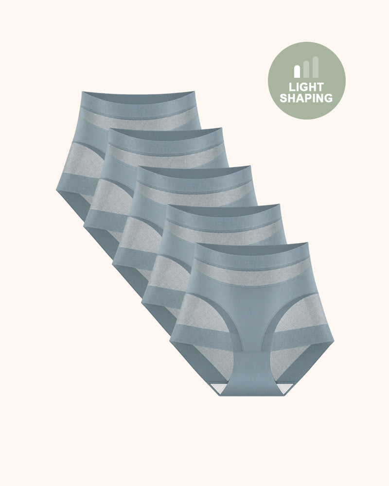 Women's High-Waist No Show Basic Mesh Panties