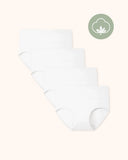 Bragas de algodón de talle alto talla grande para mujer, paquete de 4
