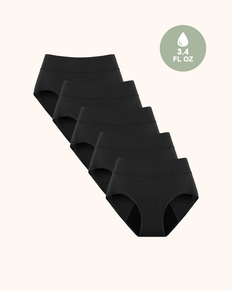 Bragas Período Antifugas Control de Olores Ultra Absorbentes Para Mujeres Paquete de 5