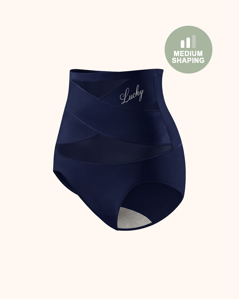 Braguitas moldeadoras sin costuras de talle alto con control de abdomen Lucky (paquete de 5)