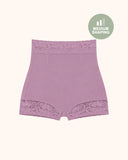 Shorts moldeadores cómodos de encaje con control de abdomen y realce de glúteos