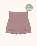 Shorts moldeadores cómodos de encaje con control de abdomen y realce de glúteos