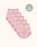 Women's High-Waist No Show Basic Mesh Panties