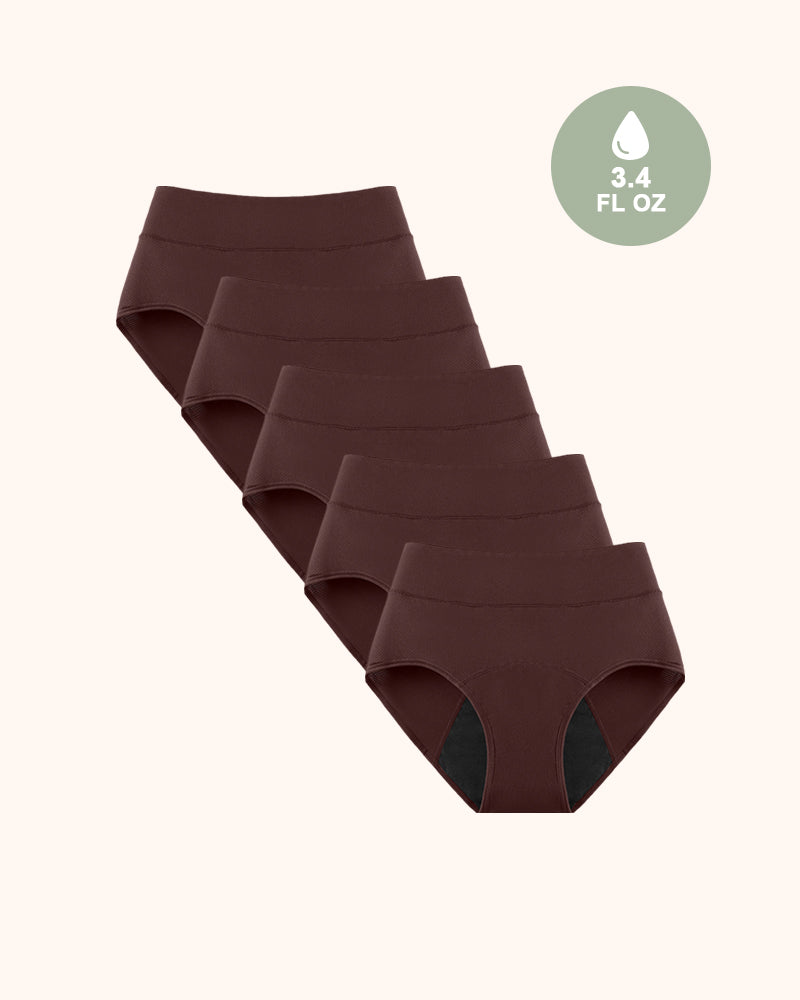 Bragas Período Antifugas Control de Olores Ultra Absorbentes Para Mujeres Paquete de 5