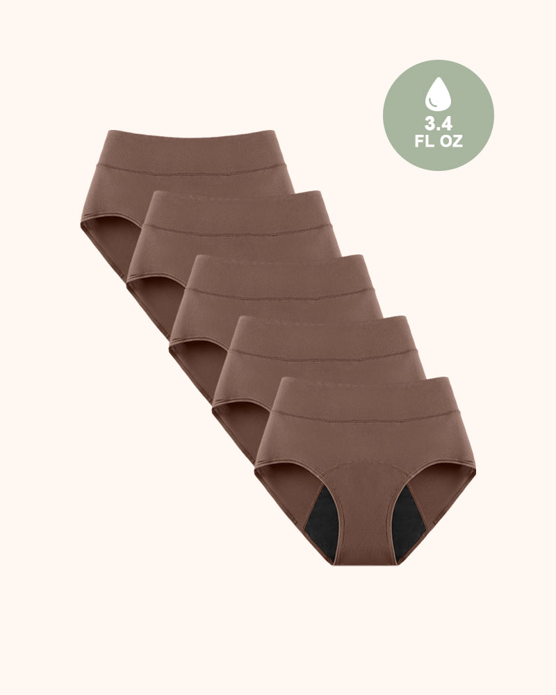 Bragas Período Antifugas Control de Olores Ultra Absorbentes Para Mujeres Paquete de 5