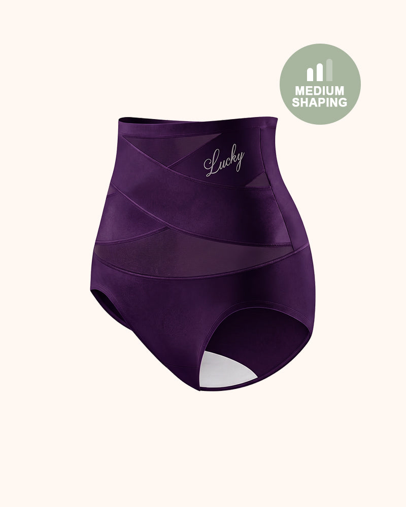 Braguitas moldeadoras sin costuras de talle alto con control de abdomen Lucky (paquete de 5)