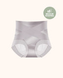 Silky High-Waisted Cross Front Tummy Control Shaping Panties