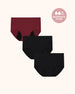Burgundy+Black+Black