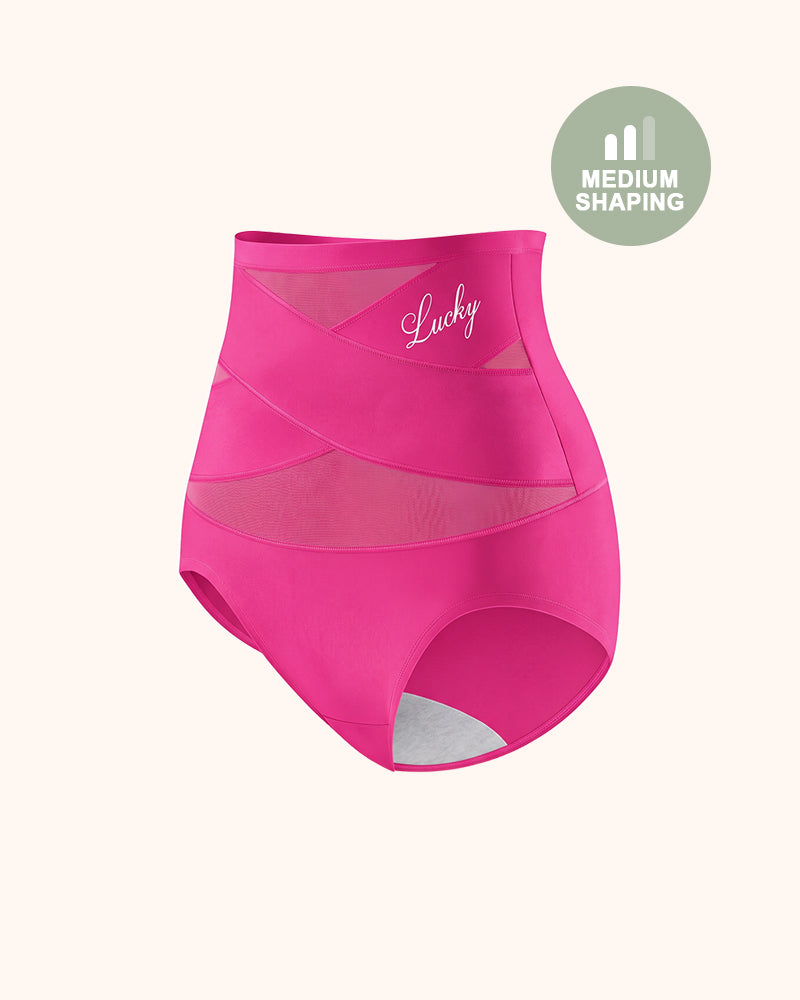 Braguitas moldeadoras sin costuras de talle alto con control de abdomen Lucky (paquete de 5)