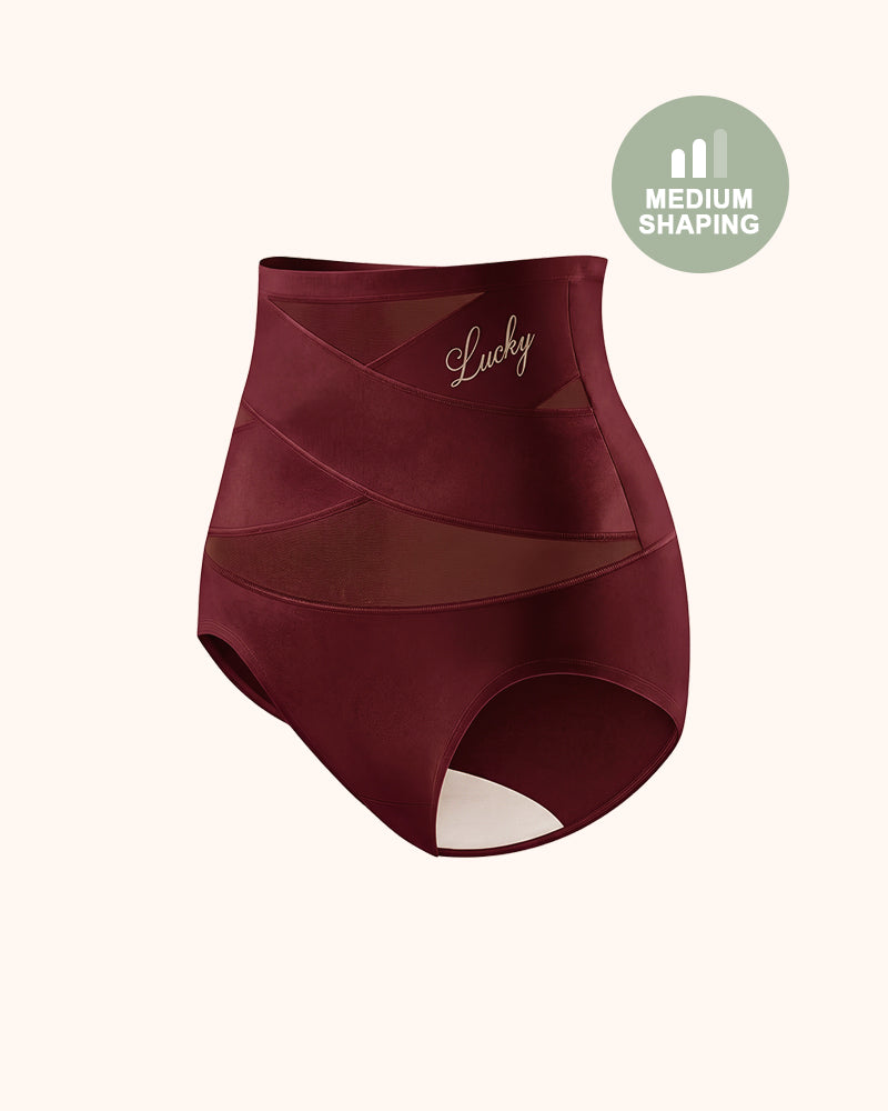 Braguitas moldeadoras sin costuras de talle alto con control de abdomen Lucky (paquete de 5)