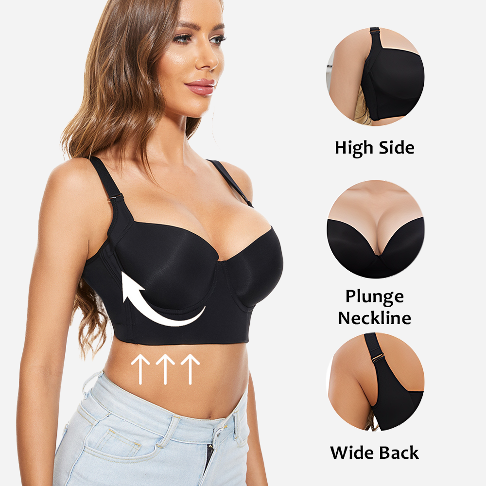 LilySure® Push-Up Back Smoothing Bra