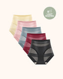 Women's High-Waist No Show Basic Mesh Panties