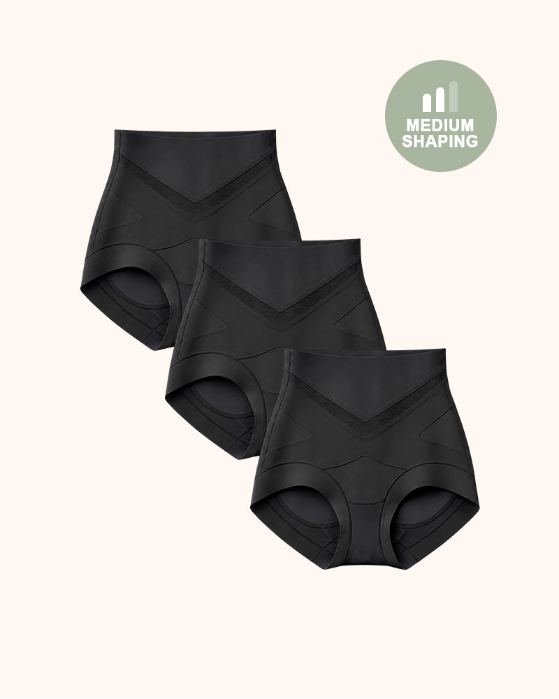 V-Shaped Tummy-Control Sculpting Briefs Multipack