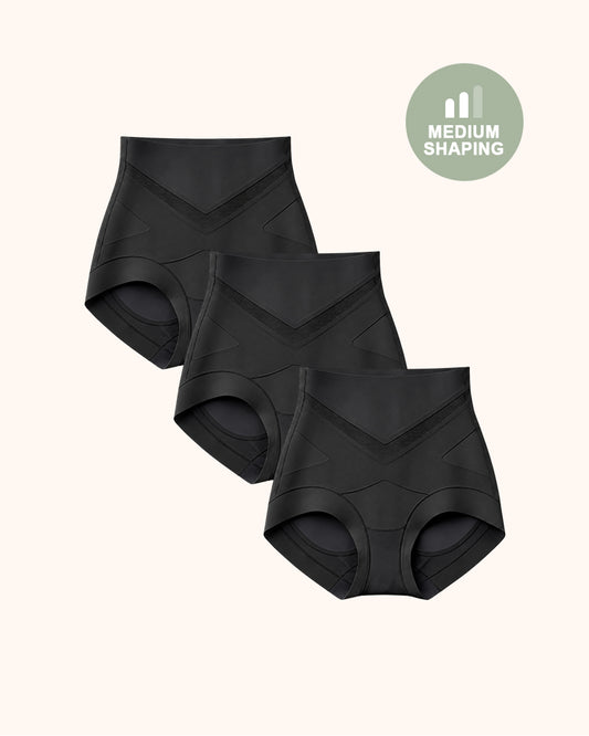 V-Shaped Tummy-Control Sculpting Briefs Multipack