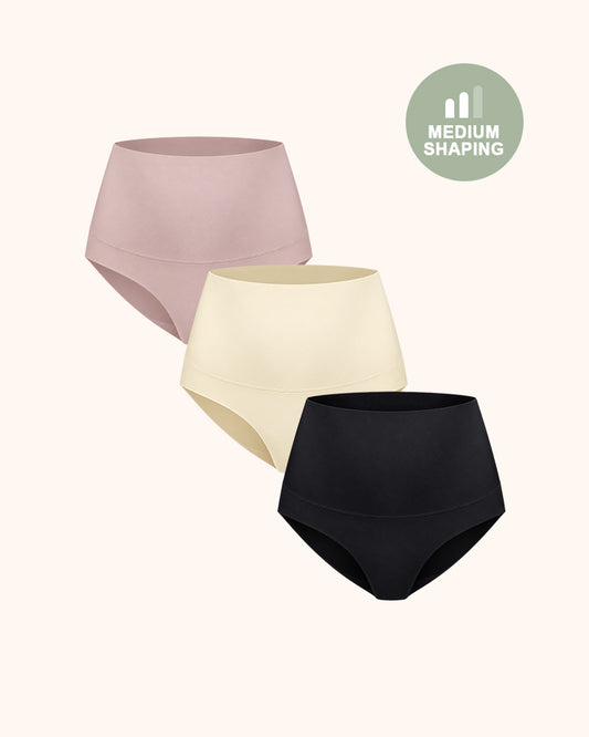 3-Pack High Waisted Tummy Control Briefs