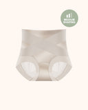 Silky High-Waisted Cross Front Tummy Control Shaping Panties