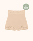 Shorts moldeadores cómodos de encaje con control de abdomen y realce de glúteos