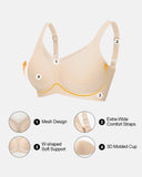 Lilysure Jelly Wireless Push-Up Bra - Crossover Mesh