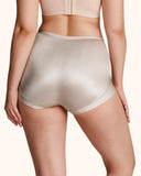 Silky High-Waisted Cross Front Tummy Control Shaping Panties