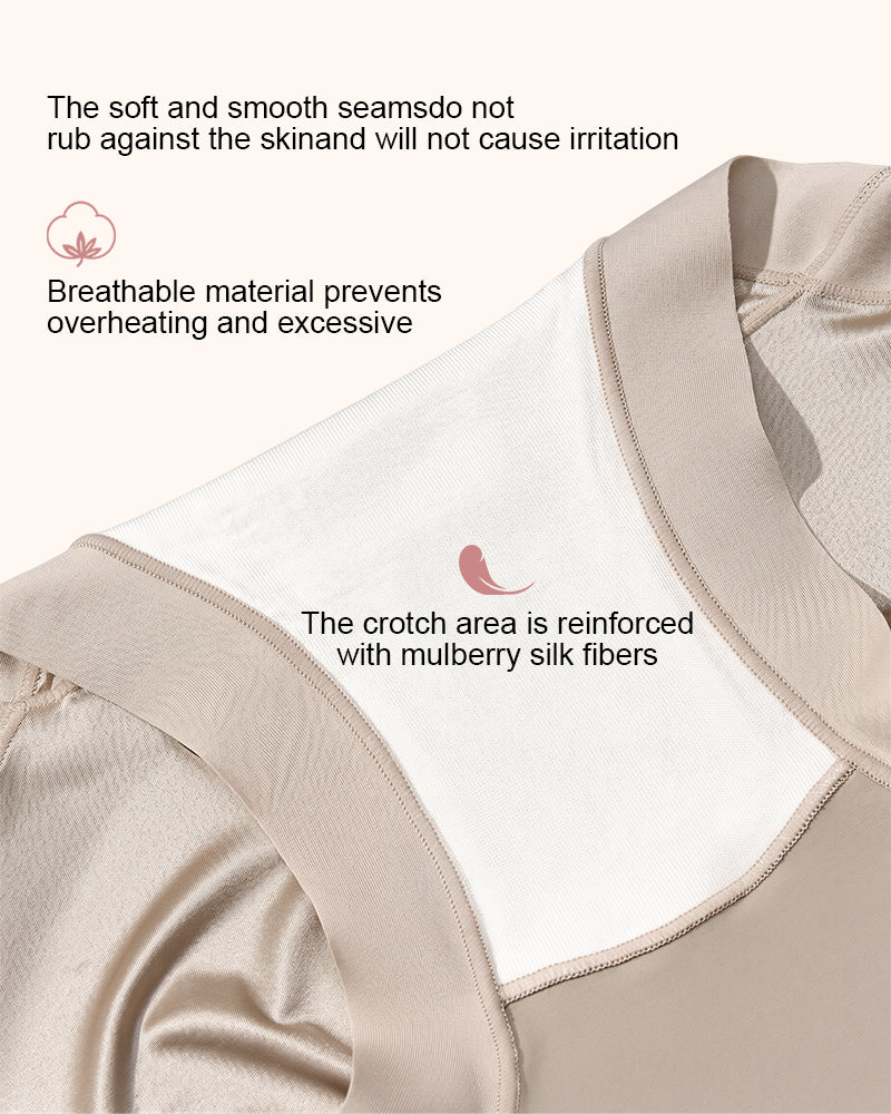 Silky High-Waisted Cross Front Tummy Control Shaping Panties