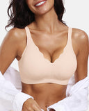 Lilysure Jelly Wireless Push-Up Bra - Scalloped V-Neck