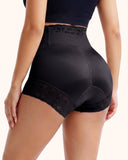 Shorts moldeadores cómodos de encaje con control de abdomen y realce de glúteos