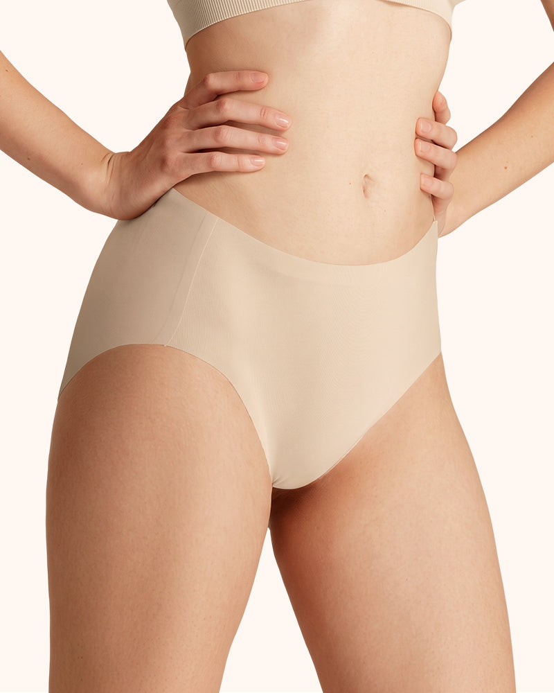 Braguitas moldeadoras sin costuras de talle alto con control de abdomen Lucky (paquete de 5)