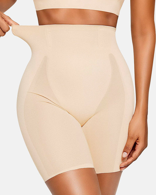 Breathable High Waisted Tummy Control Seamless Sculpting Shorts