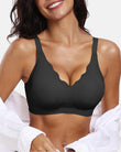 Lilysure Jelly Wireless Push-Up Bra - Scalloped V-Neck