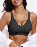 Lilysure Jelly Wireless Push-Up Bra - Scalloped V-Neck