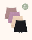 Shorts moldeadores cómodos de encaje con control de abdomen y realce de glúteos