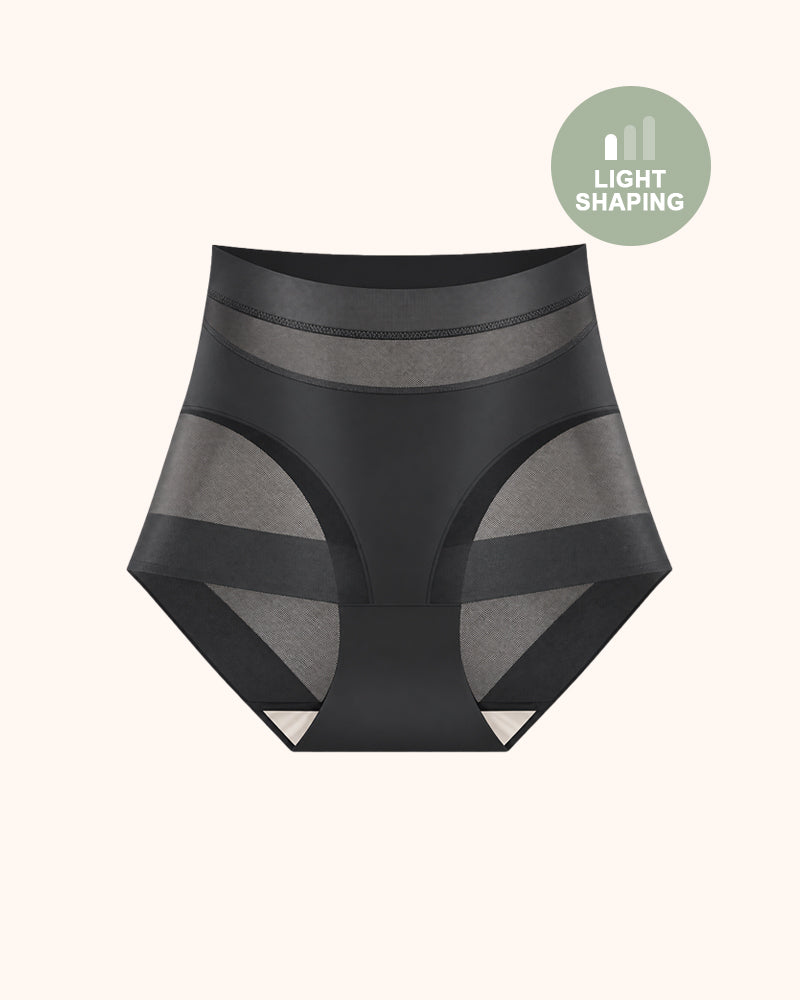 Women's High-Waist No Show Basic Mesh Panties