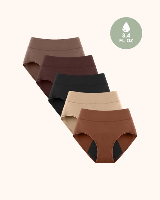 Bragas Período Antifugas Control de Olores Ultra Absorbentes Para Mujeres Paquete de 5