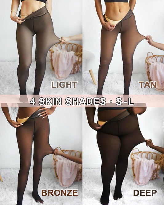 LilySure Warm Fleece Tights Slim Fit Tummy Control For Every Skin Tone