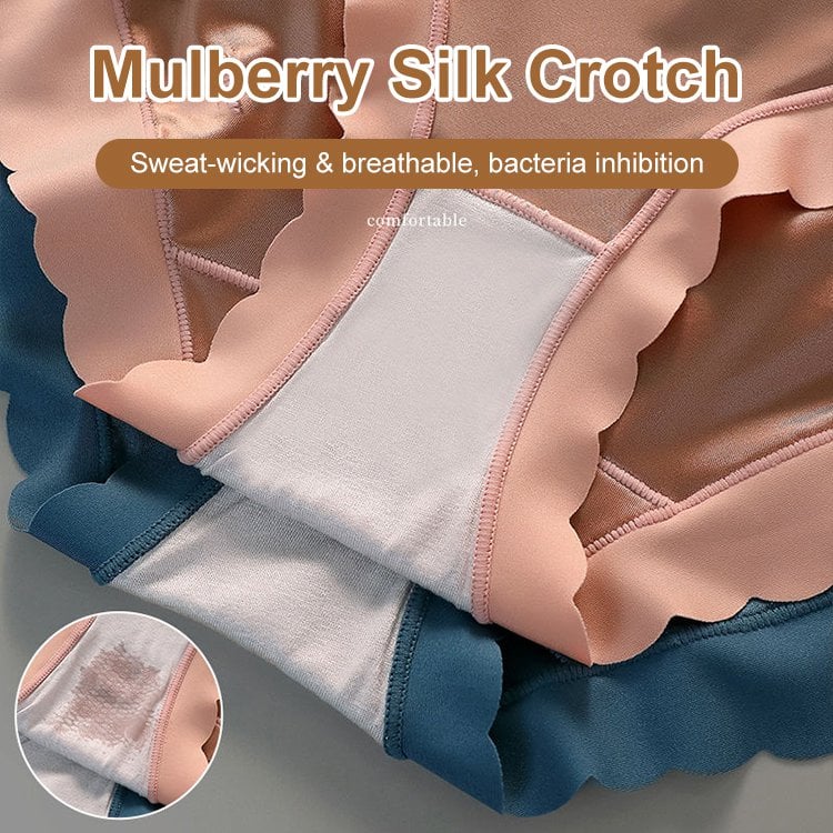 LilySure  Silkworm Silk High-Waisted Hip Lift Sexy Panties