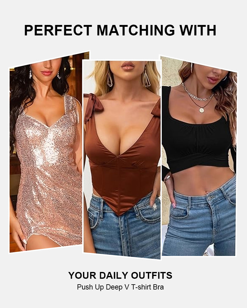 LilySure "Add Two Cups" Lace Padded Push Up Bra