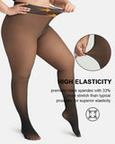 LilySure Warm Fleece Tights Slim Fit Tummy Control For Every Skin Tone