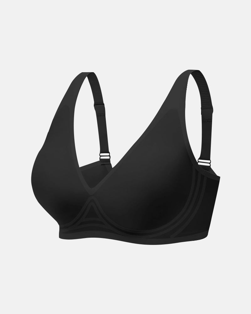Lilysure Jelly Wireless Push-Up Bra - Seamless Deep V