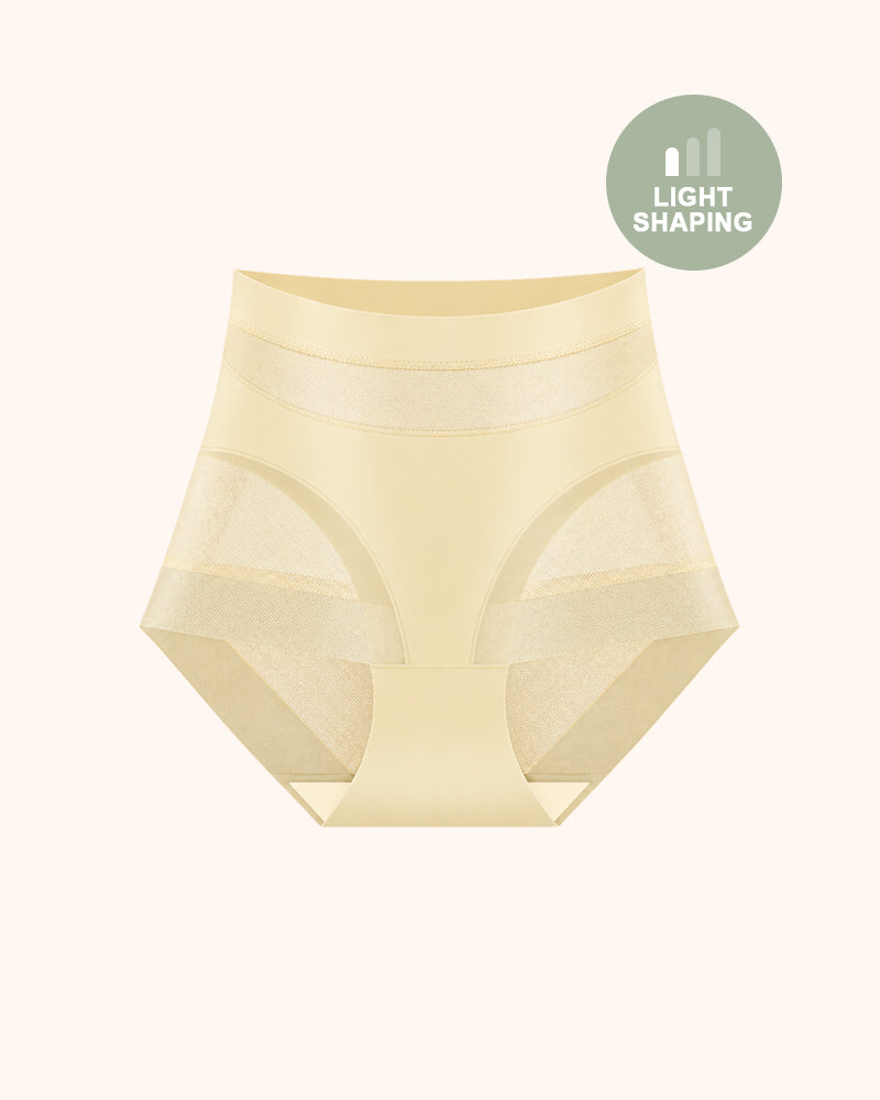 Women's High-Waist No Show Basic Mesh Panties