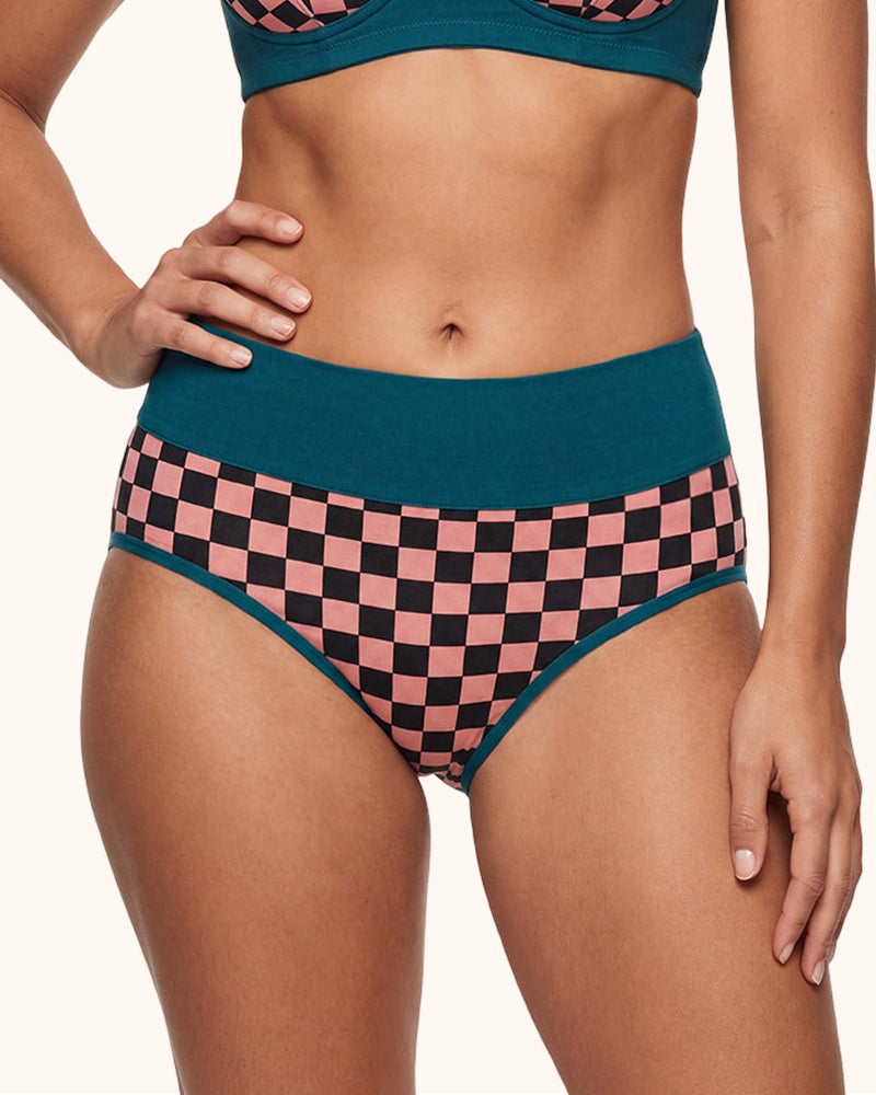 Bragas de algodón de talle alto talla grande para mujer, paquete de 4