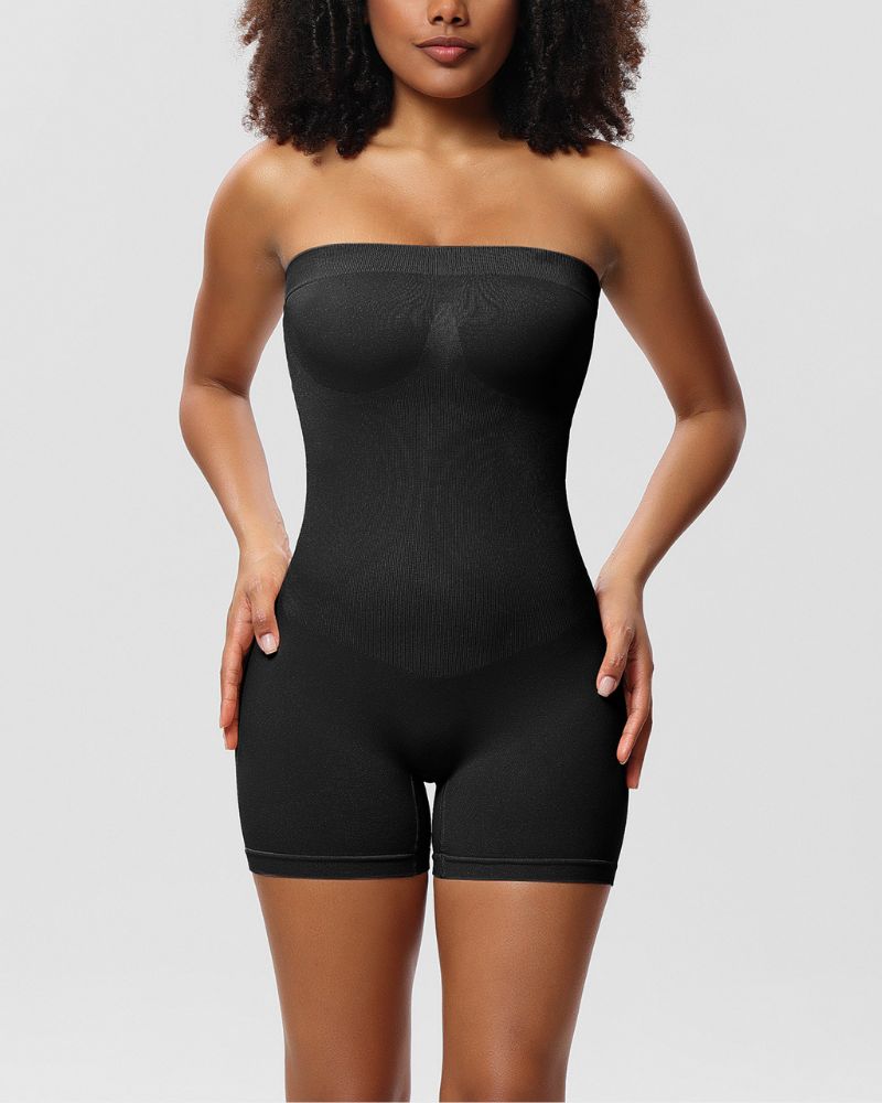 Bandeau Neckline Shortie Bodysuit