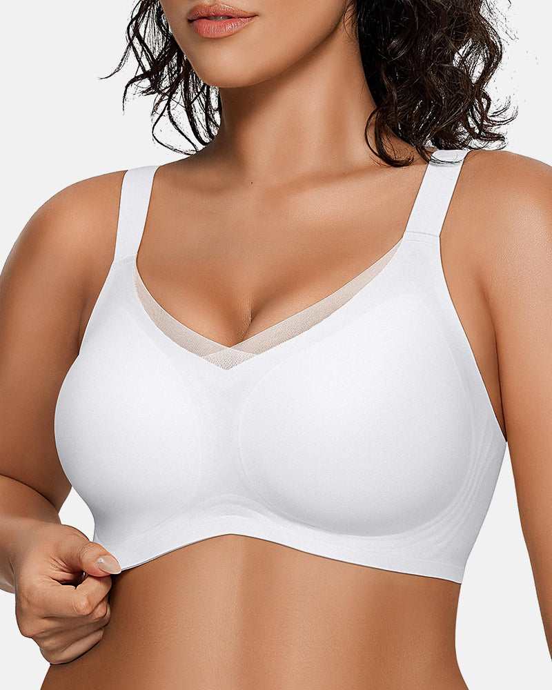 Lilysure Jelly Wireless Push-Up Bra - Crossover Mesh
